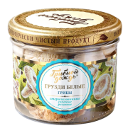 Грузди Белые соленые резаные,  200 г (масса продукта 100 г)