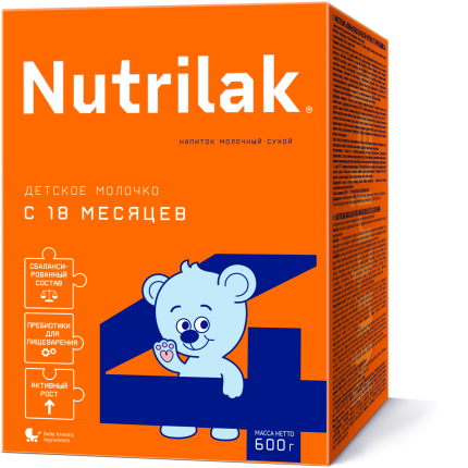 Напиток молочный сухой Nutrilak Basic (Нутрилак Базик) 4 Детское молочко, 600 г