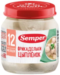 Пюре Фрикадельки Цыпленок, 100 г