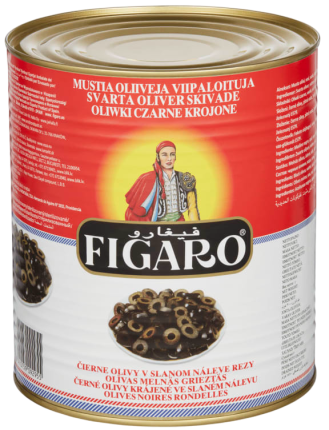 Оливки Черные резаные, 3 кг (масса продукта 1,56 г)