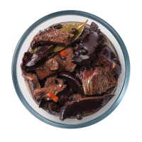 Грузди Черные соленые резаные, 200 г (масса продукта 100 г)