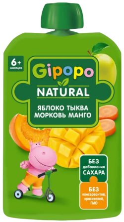 Пюре Яблоко Тыква Морковь Манго, 90 г 