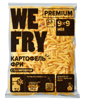 Картофель фри с панировкой 9х9 мм (S04) быстрозамороженный Premium We Fry, 2,5 кг