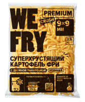 Картофель фри с панировкой 9х9 мм (DS04) быстрозамороженный Crush Premium, 2,5 кг
