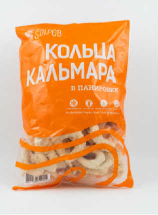 Кольца кальмара  в панировке, 1 кг