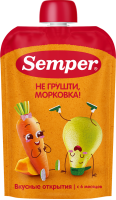 Пюре Яблоко, Груша, Морковь, Тыква, 100 г