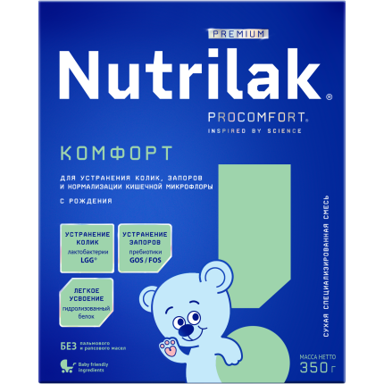 Смесь сухая Nutrilak Premium (Нутрилак Премиум) Комфорт специализированная, 350 г