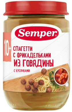 Пюре Спагетти с фрикадельками из говядины, 190 г