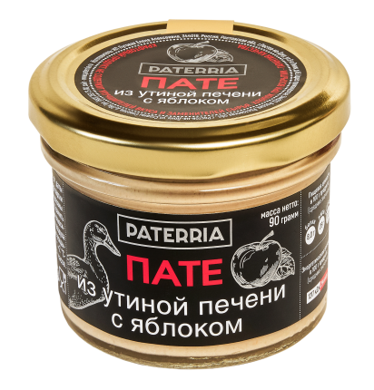 Пате из утиной печени с Яблоком, 90 г