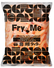 Картофель фри сладкий (БАТАТ) 9х9 мм (BAT9) Fry Me Premium, 2,5 кг