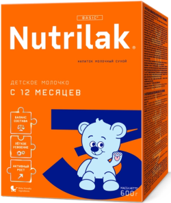 Напиток молочный сухой Nutrilak Basic (Нутрилак Базик) 3 Детское молочко, 600 г