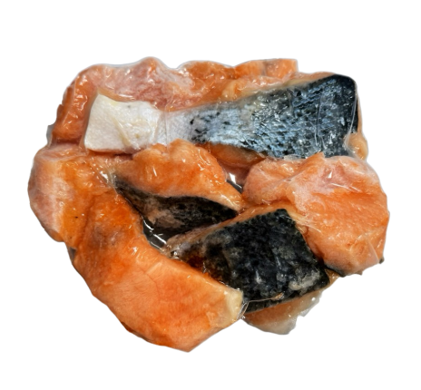 Кусочки Лосося с кожей свежемороженые, весовые 10кг