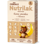 Каша Nutrilak (Нутрилак) PROCEREALS молочная Рисовая с бананом цельнозерновая, 200 г