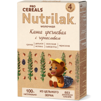 Каша Nutrilak (Нутрилак) PROCEREALS молочная Гречневая с черносливом цельнозерновая, 200 г