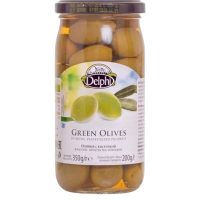 Оливки с косточкой Delphi, Греция, 350 г