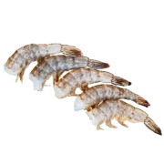 Креветки ваннамей без головы без вены в панцире легкой очистки IQF 21/25, 1 кг