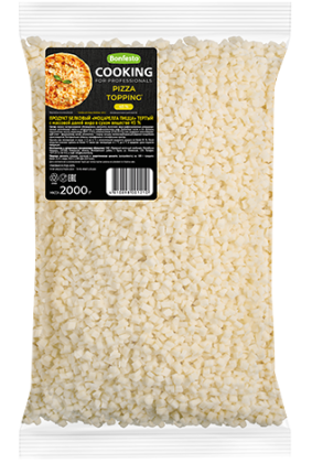 Продукт белковый Моцарелла Пицца тертый м.д.ж 45%, 2000 г