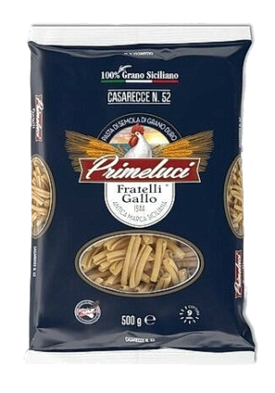 Макаронные изделия PRIMELUCI № 52 Casarecce Казаречче, 500 г