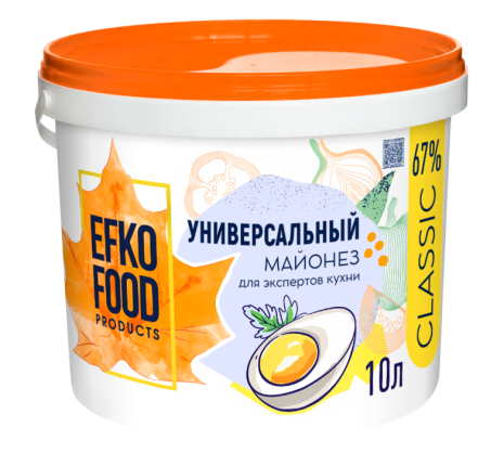 Майонез универсальный 67%, 10 л/ 9,4 кг