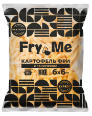 Картофель фри с панировкой 6х6 мм (FMS6) Fry Me Expert, 2,5 кг