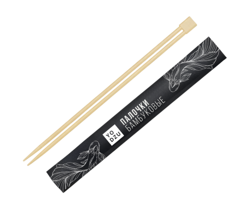 Палочки бамбуковые плоские для еды (23 см), 100 шт/упаковка