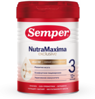 Напиток молочный сухой Semper NutraMaxima Exclusive (Сэмпер НутраМаксима Эксклюзив) 3, 800 г