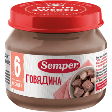 Пюре Semper (Сэмпер) Говядина, 80 г