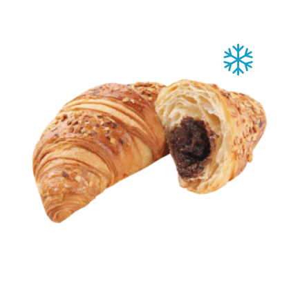 Круассан с какао-лесным орехом 70 г (для выпекания)