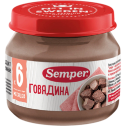 Пюре Semper (Сэмпер) Говядина, 80 г