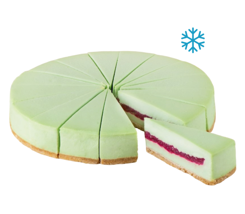 Пирог сырный Чизкейк Фисташка и Малина замороженный, 2 кг (16 порций)