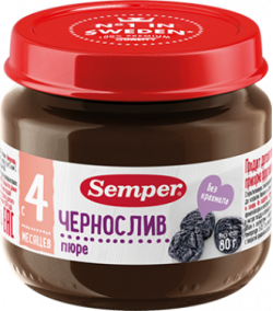Пюре детское чернослив, 80 г