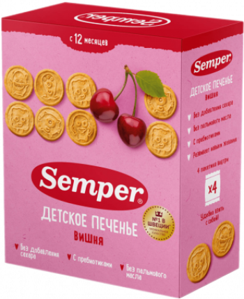 Детское печенье с вишней, 80 г
