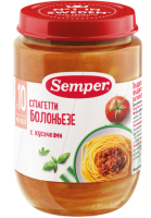 Пюре Semper (Сэмпер) Спагетти Болоньезе, 190 г
