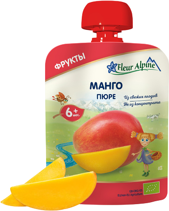 Пюре Fleur Alpine (Флер Альпин) Манго, 90 г
