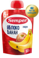 Пюре детское яблоко и банан, 80 г