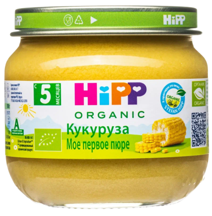 Пюре HiPP (Хипп) Кукуруза, 80 г