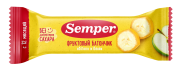 Фруктовый батончик Semper (Сэмпер) Яблоко и банан, 15 г