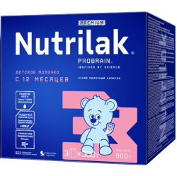 Напиток молочный сухой Nutrilak Premium (Нутрилак Премиум) 3 Детское молочко, 900 г