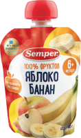 Пюре Semper (Сэмпер) Яблоко и банан, 90 г