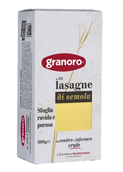 Макаронные изделия GRANORO № 121 Lasagne di semola Лазанья, 500 г