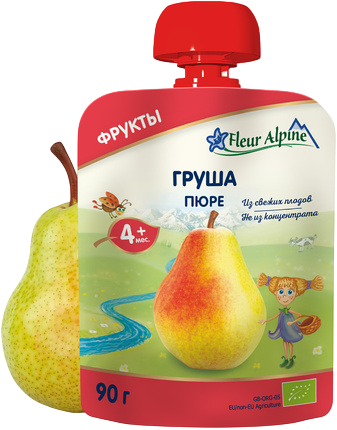 56525 Пюре ORGANIC груша Fleur Alpine 90г (пауч).png